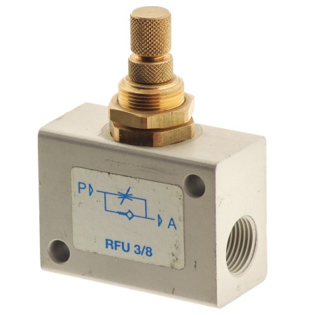 Zawór dławiąco-zwrotny pneumatyczny AIGNEP 8850-1/8"