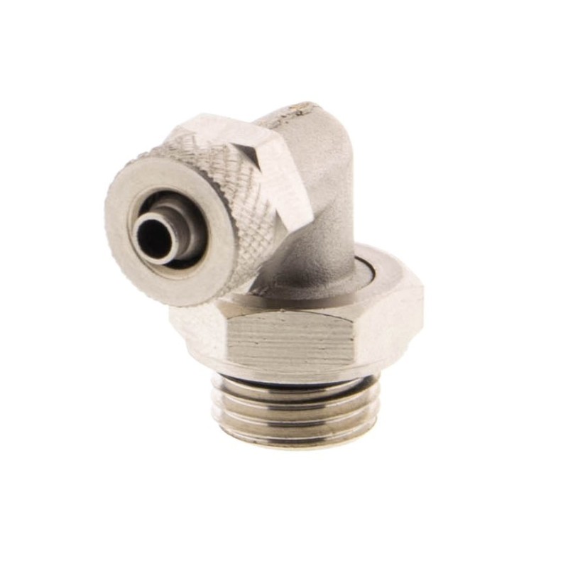 Złączka kątowa skręcana obrotowa 1/4 6x4 mm