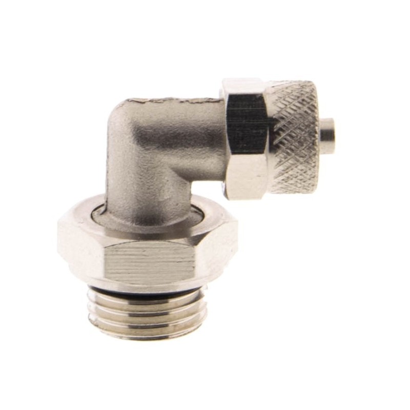 Złączka kątowa skręcana obrotowa 1/4 6x4 mm