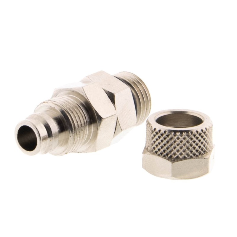 Złączka prosta skręcana obrotowa 1/4 10x8 mm