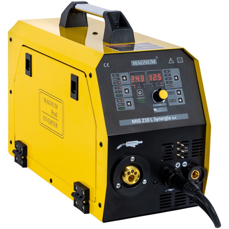 Spawarka inwertorowa Magnum MIG 210L Synergia 4x4 200A/60% MMA MB15/3m