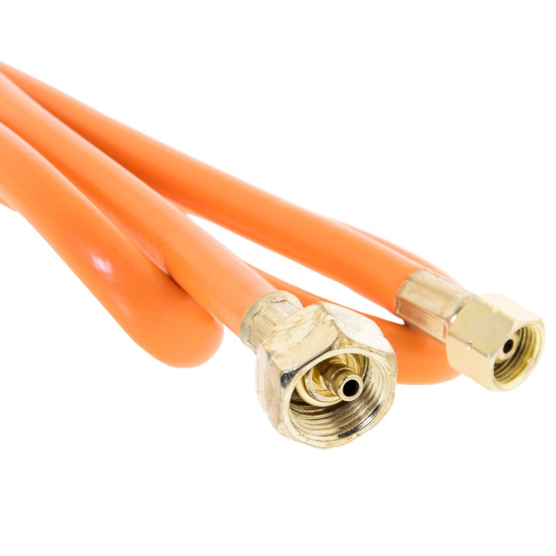 Wąż gazowy Propan-Butan 5m zakuty przyłącz 21.8-3/8"LH