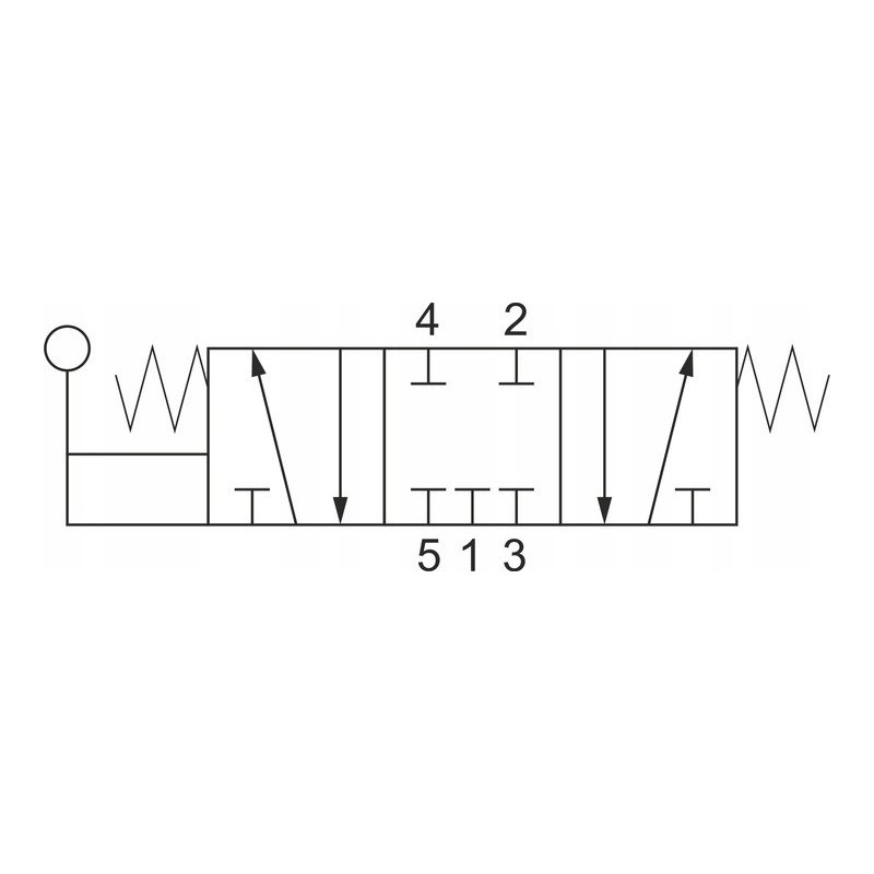 ZAWÓR PNEUMATYCZNY 5213C ML90 5/3 G1/8 Z DŹWIGNIĄ