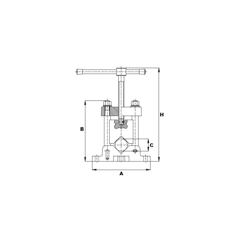 Imadło ramowe do rur 2" MAGNUM M301A-50