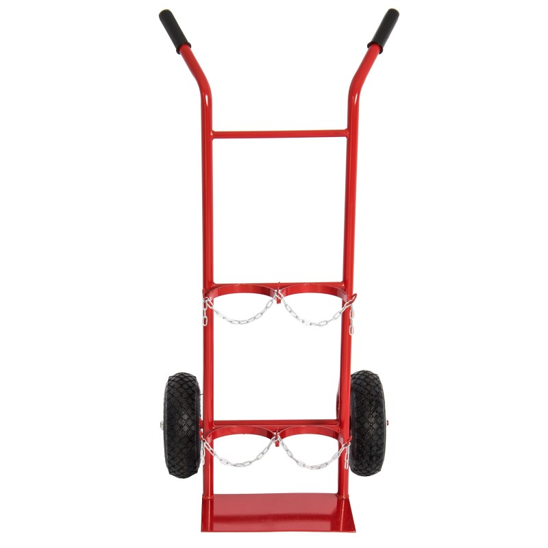 Wózek do butli gazowych transportowy dwie butle 8/10L pompowane koła 260mm