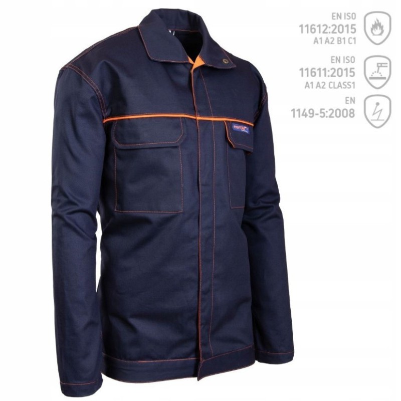 Bluza spawalnicza Brixton Profflam Antistatic r. 50 trudnopalna (dla spawacza)