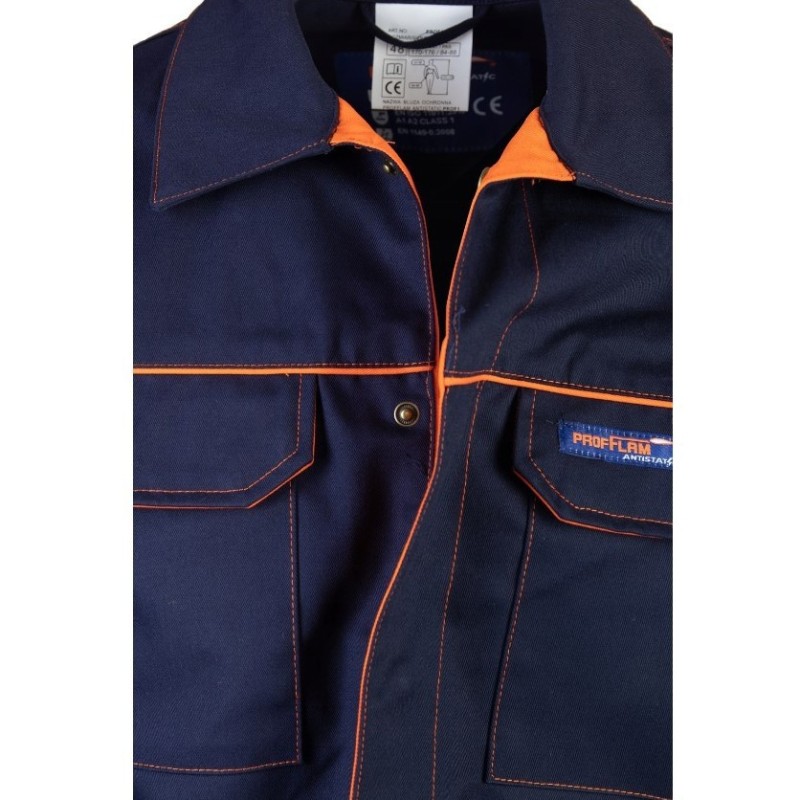 Bluza spawalnicza Brixton Profflam Antistatic r. 50 trudnopalna (dla spawacza)