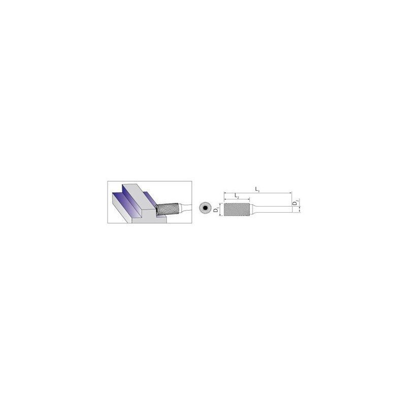 Pilnik obrotowy walcowo - czołowy MAGNUM B/06/NBC NANO BLUE