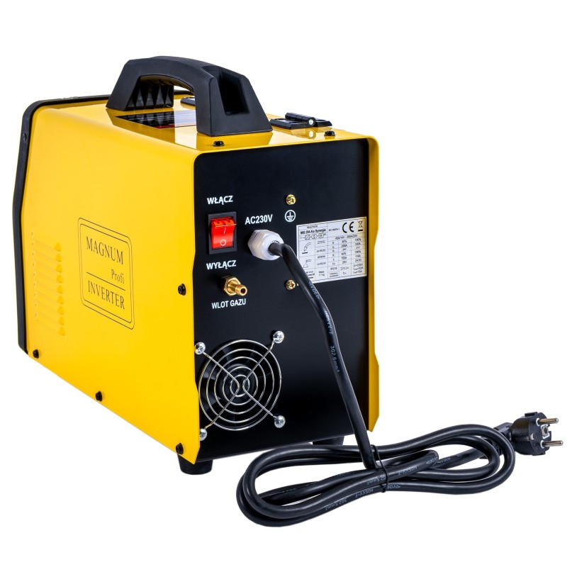 Kompaktowy półautomat spawalniczy MAGNUM MIG 204 ALU SYNERGIA 230V 200/60%