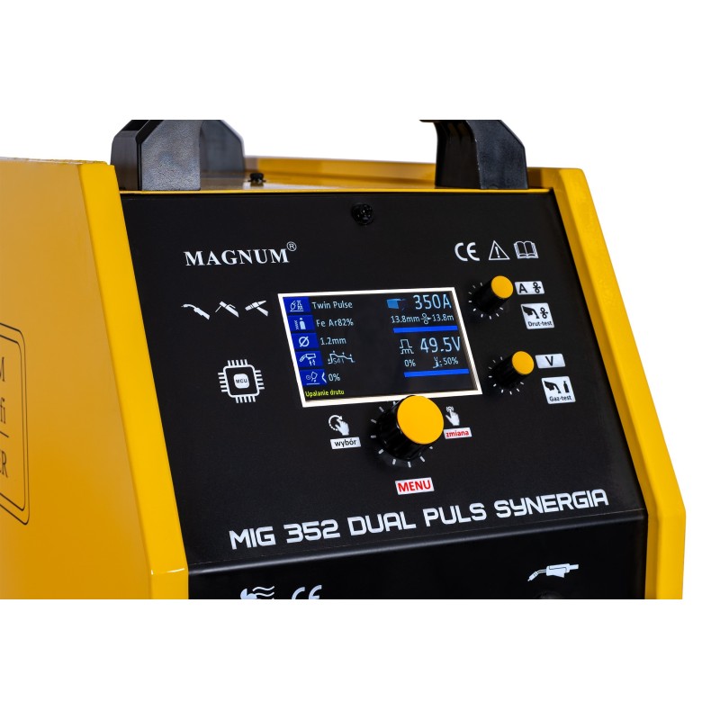 Spawarka inwerterowa Magnum MIG/MAG 352 Dual Puls Synergia LCD 4x4, MB24/3