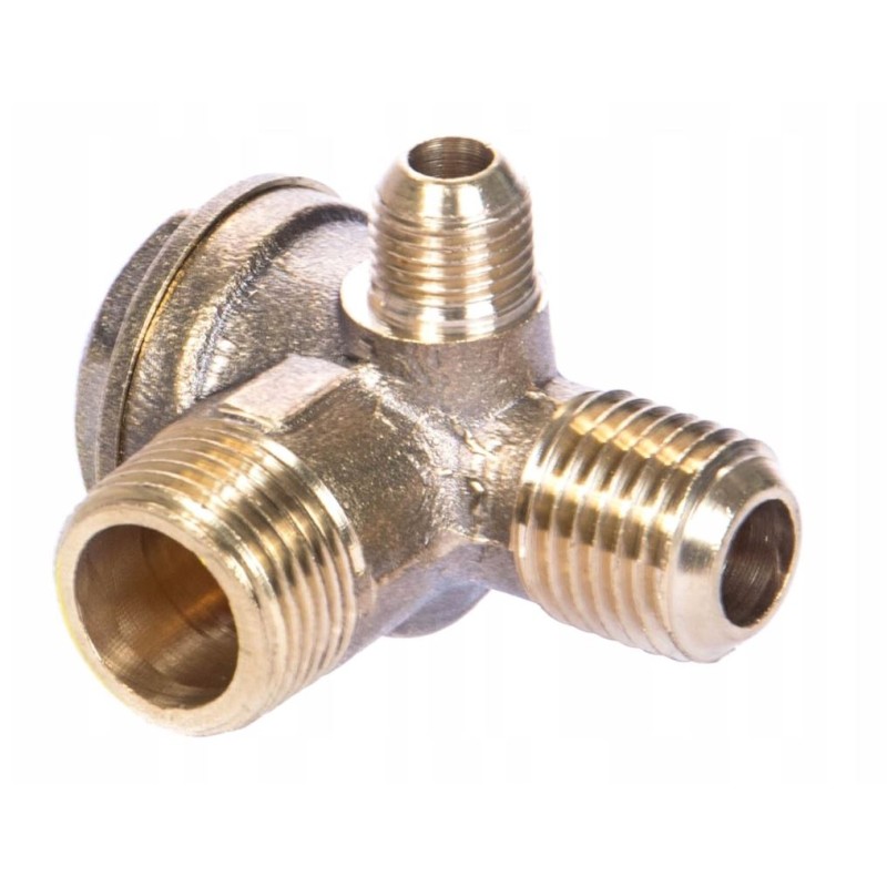 Zawór zwrotny kompresora 3/8"Z x M14X1.5 Z - prawy odp. m10x1