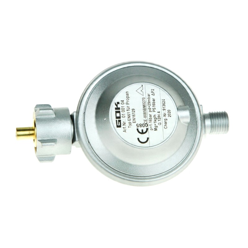 Reduktor gazu Gok 01-001-04 1 kg/h 30 mb KLF x 1/4 LH-KN