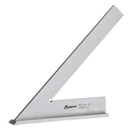 Kątownik ze stopką 45° MAGNUM 200x130 mm DIN 875/II