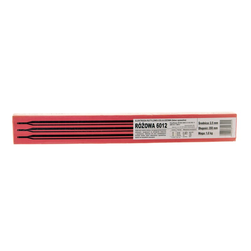Elektrody spawalnicze rutylowo-celulozowe 6012 2,5/350/1,0kg różowe