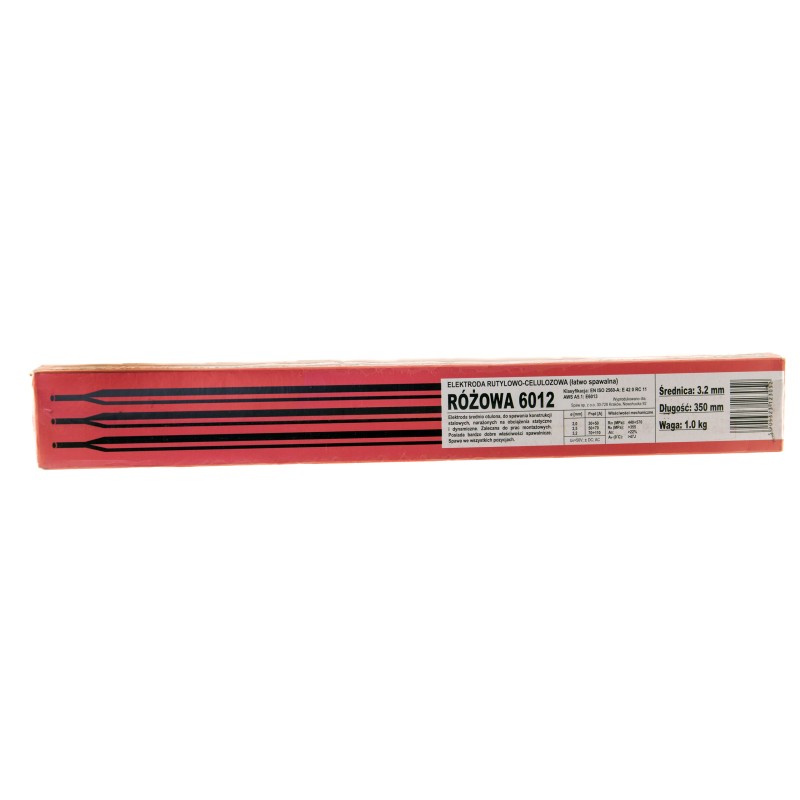 Elektrody spawalnicze rutylowo-celulozowe 6012 3,2/350/1,0kg różowe