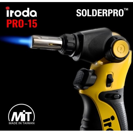 LUTOWNICA GAZOWA Z REGULOWANĄ GŁOWICĄ IRODA SOLDER PRO-15 IRON KIT