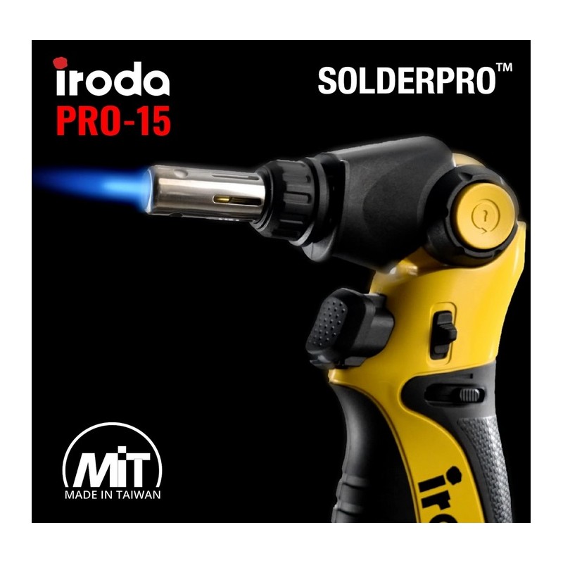 LUTOWNICA GAZOWA Z REGULOWANĄ GŁOWICĄ IRODA SOLDER PRO-15 IRON KIT