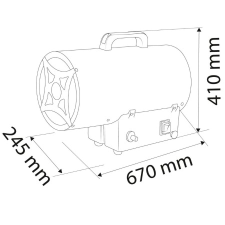 Nagrzewnica gazowa NEO TOOLS 50kW 230V 1000m3/h 90-085