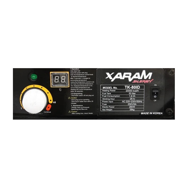 Przewoźna nagrzewnica olejowa XARAM Energy TK-80ID moc: 20kW