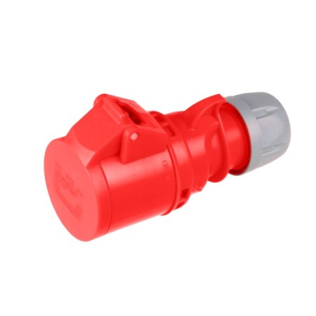 Gniazdo elektryczne hermetyczne PCE 400V czerwony 16/4