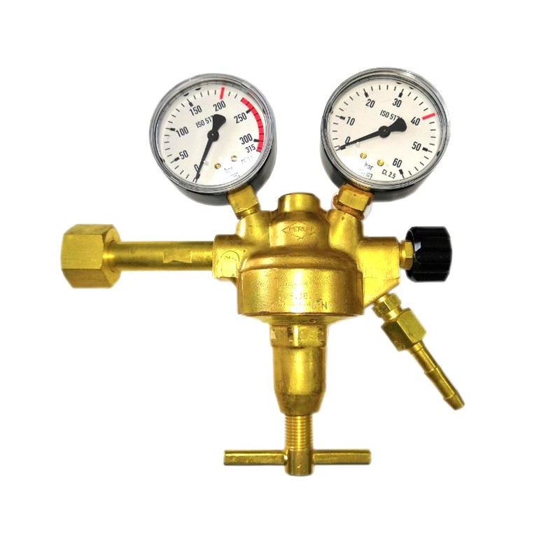 Reduktor jednostopniowy do azotu PERUN RBAz-4-z do 40BAR zawór odcinający