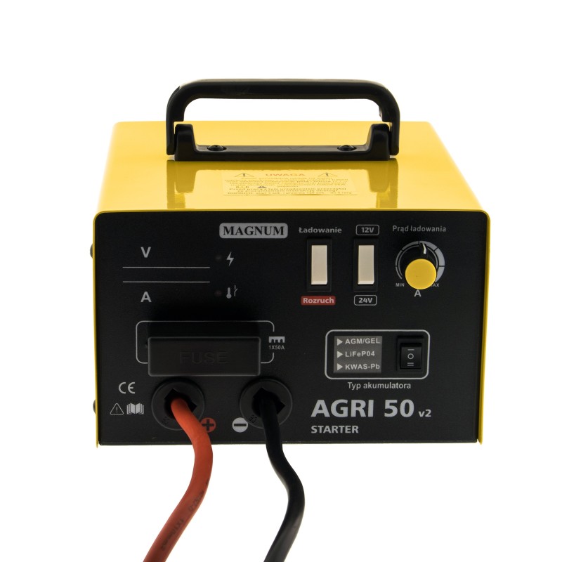 Prostownik inwerterowy MAGNUM AGRI 50 V2 STARTER 12/24V ROZRUCH 120A