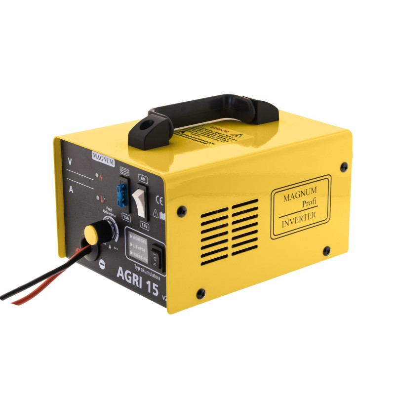 Prostownik inwerterowy MAGNUM AGRI 15 V2 6/12V 15A 230V PB/AGM-GEL/LiFePO4