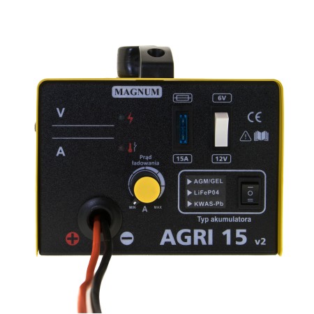 Prostownik inwerterowy MAGNUM AGRI 15 V2 6/12V 15A 230V PB/AGM-GEL/LiFePO4