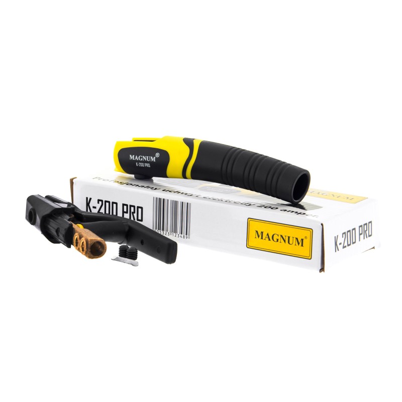 Uchwyt elektrody ergonomiczny K-200 PRO 200A MAGNUM PROFESJONALNY 