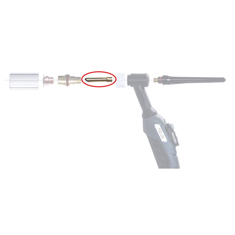 Tulejka TIG QUARTZ 26SC do SR 17/18/26 2,4mm