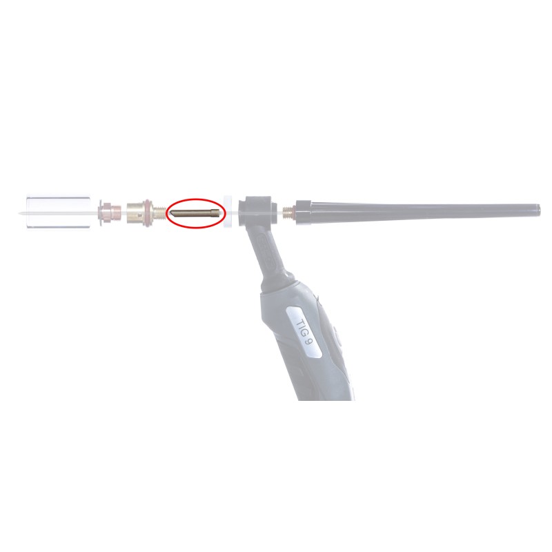 Tulejka zaciskowa TIG QUARTZ 9SC do SR 9/20 2,4mm