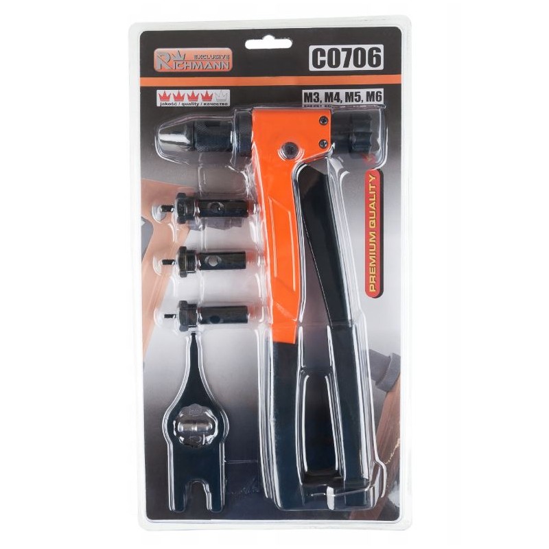 Nitownica RĘCZNA do nitonakrętek M3-M6 RICHMANN C0706