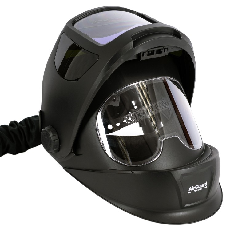 PRZYŁBICA SAMOŚCIEMNIAJĄCA Z NAWIEWEM MAGNUM AIRGUARD PRO 9000 + TORBA