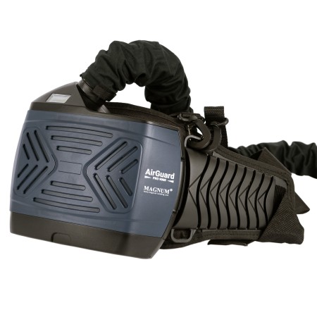 PRZYŁBICA SAMOŚCIEMNIAJĄCA Z NAWIEWEM MAGNUM AIRGUARD PRO 9000 + TORBA