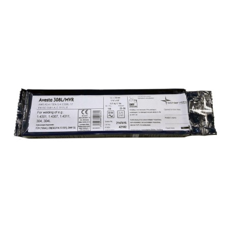 ELEKTRODA NIERDZEWNA AVESTA 1.5X250 mm 308L/MVR PACZKA 0.75kg