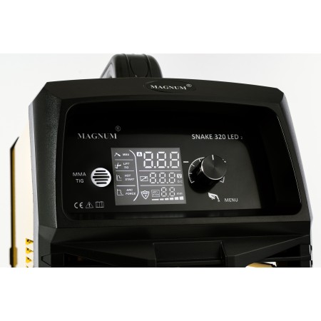 MAGNUM Snake 320 LED V2 Spawarka MMA/TIG LIFT 300A 400V IGBT Profesjonalna