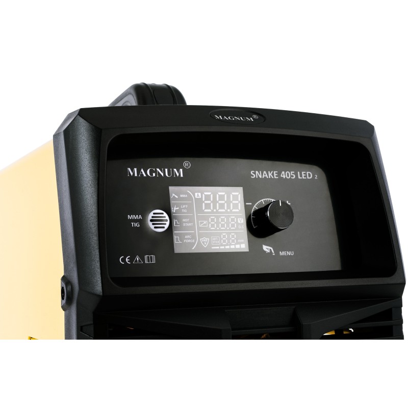 MAGNUM Snake 405 LED V2 Spawarka MMA/TIG LIFT 400A 400V IGBT Profesjonalna