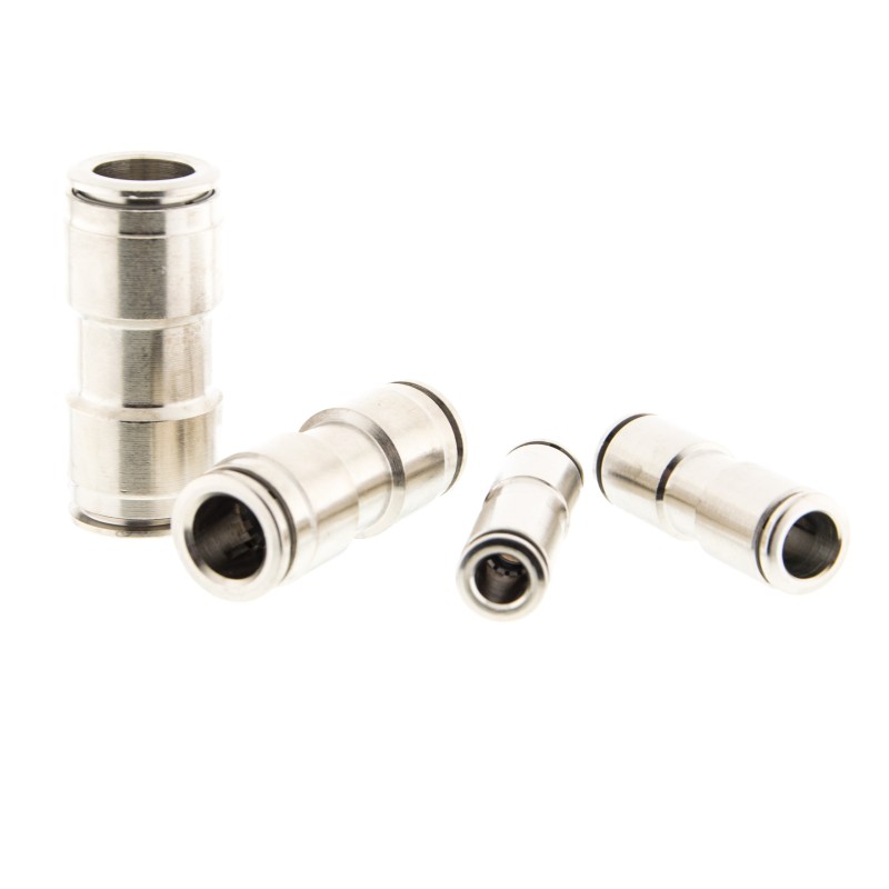 ZŁĄCZKA WTYKOWA PROSTA PRZELOTOWA METALOWA WĄŻ 8MM SPU08 M