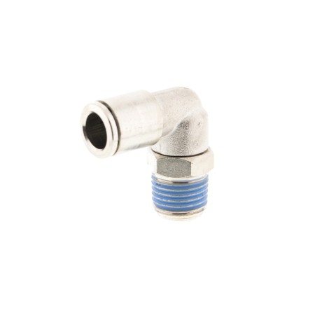 ZŁĄCZKA WTYKOWA METALOWA KOLANO OBROTOWE WĄŻ 8MM GWINT GZ1/8 SPL08-01M