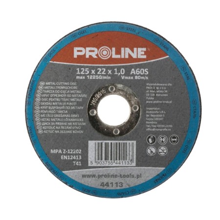 Tarcza do cięcia metalu 125 x 1.0 x 22 mm - PROLINE 44113