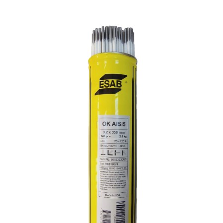 ELEKTRODY DO SPAWANIA ALUMINIUM ESAB OK AlSi5 3,2x350 mm - 2 kg