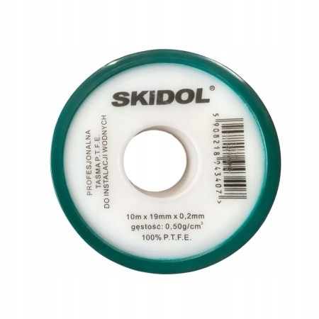 Taśma teflonowa do instalacji wodnych i pneumatycznych 19 mm