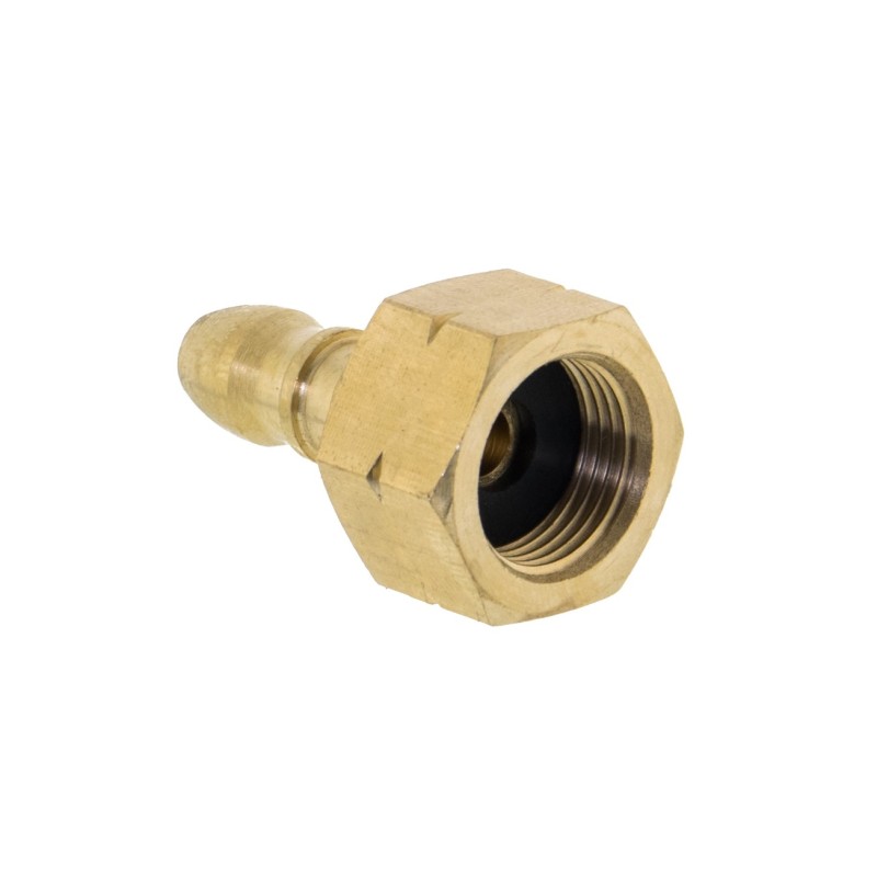 Złączka gazowa 2- częściowa gwint wewnętrzny lewy 3/8"LH na wąż 9 mm