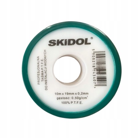 Taśma teflonowa do instalacji wodnych i pneumatycznych 19 mm