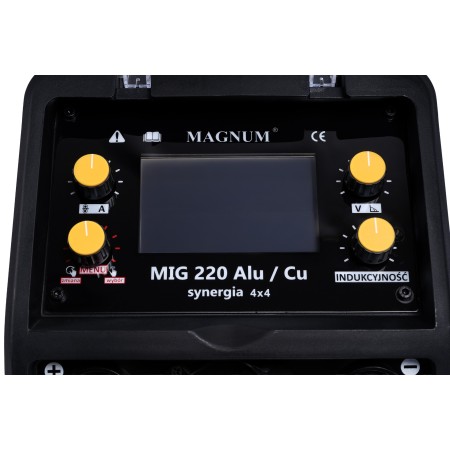 PÓŁAUTOMAT SPAWALNICZY INWERTER MAGNUM MIG220 SYNERGIA 4x4 230V 200A/60%