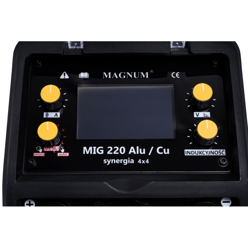 PÓŁAUTOMAT SPAWALNICZY INWERTER MAGNUM MIG220 SYNERGIA 4x4 230V 200A/60%
