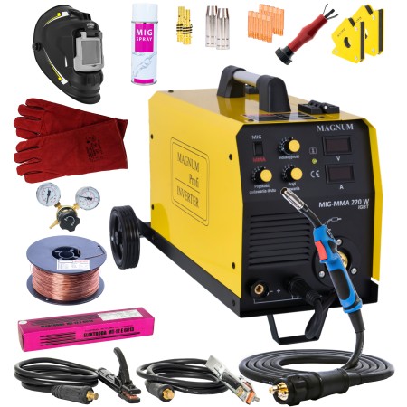 SPAWARKA MIG/MAG-MMA 220W IGBT MAGNUM ZESTAW 1