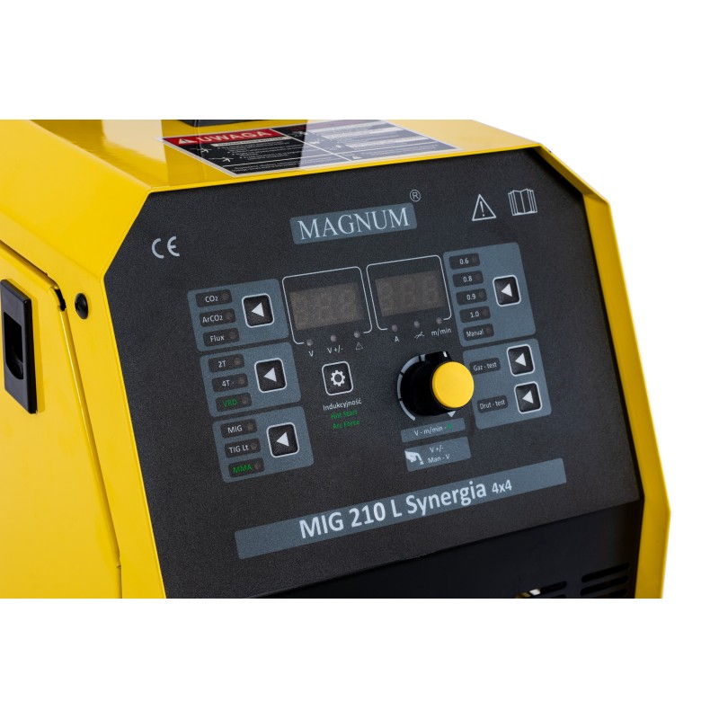 PÓŁAUTOMAT INWERTER MAGNUM MIG 210L SYNERGIA 4X4 ZESTAW 1