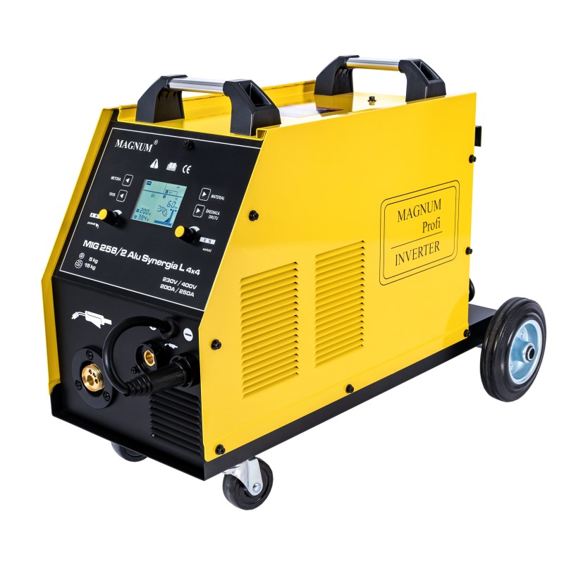 PÓŁAUTOMAT INWERTER MAGNUM MIG258/2 ALU SYNERGIA 4X4 200-250A ZESTAW 1