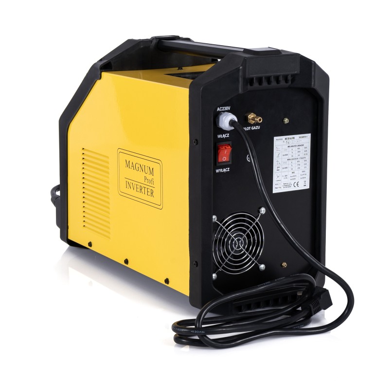 PÓŁAUTOMAT INWERTER MAGNUM MIG201 ALU PRO SYNERGIA LED, PULS ALU ZESTAW 1
